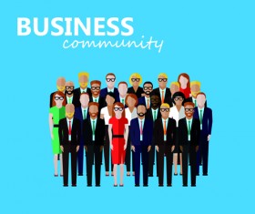 Peoples business design background vector 03