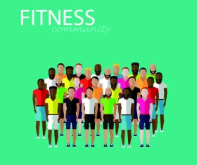 Peoples business design background vector 04