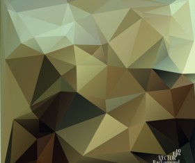 Polygonal geometric dark background vector 03