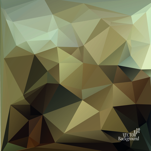 Polygonal geometric dark background vector 03