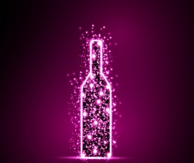 Purple light dot wine vector background