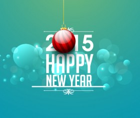 Red shiny baubles 2015 christmas background