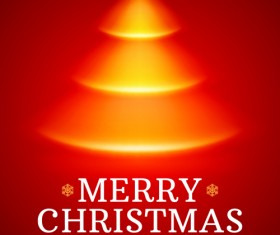 Red style xmas party flyer vector 02