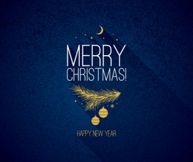 Refreshing blue xmas art background vector 01