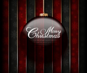 Set of christmas ball creative vector design 01