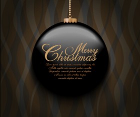 Set of christmas ball creative vector design 02