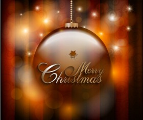 Set of christmas ball creative vector design 03