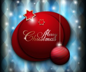 Set of christmas ball creative vector design 04