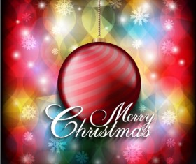 Set of christmas ball creative vector design 07