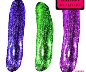 Shiny painting colourful shape background vector 01