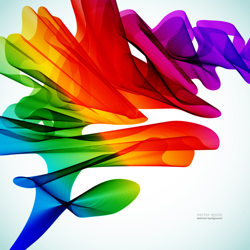 Silk dynamic colorful background art vector 01