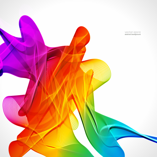 Silk dynamic colorful background art vector 04