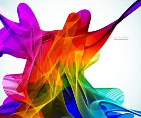 Silk dynamic colorful background art vector 05