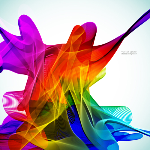 Silk dynamic colorful background art vector 05