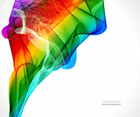 Silk dynamic colorful background art vector 06