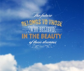 Sky with cloud blue background vector 01