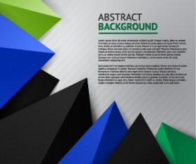 Triangle embossment colored background vector graphics 01
