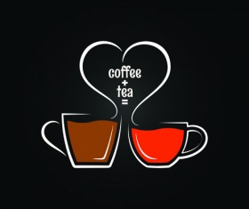 Vector coffee menu logo design 01