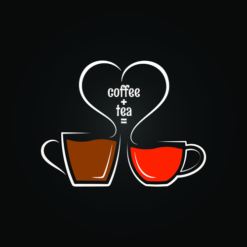 Vector coffee menu logo design 01