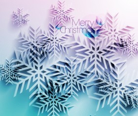 Vector snowflake creative background design 01