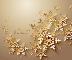 Vector snowflake creative background design 02