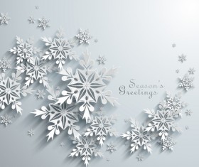 Vector snowflake creative background design 03