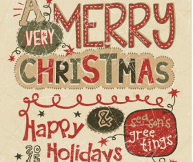 Vintage background 2015 christmas and new year vector set 02