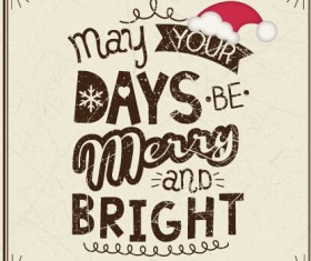 Vintage background 2015 christmas and new year vector set 06