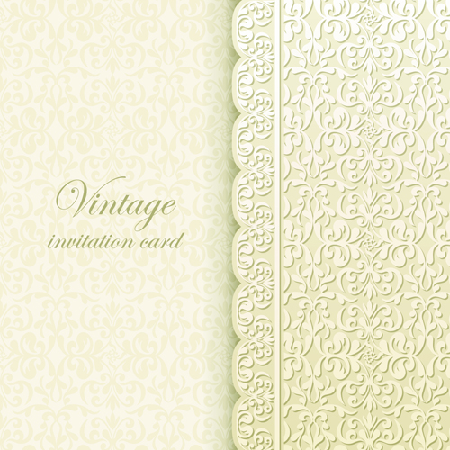 Vintage background ornate floral vector 02