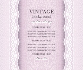 Vintage background ornate floral vector 05