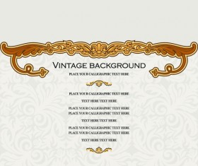 Vintage background ornate floral vector 06
