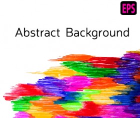 Watercolor colourful background abstract vector 02