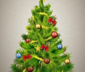 Xmas ornaments with tree background graphics