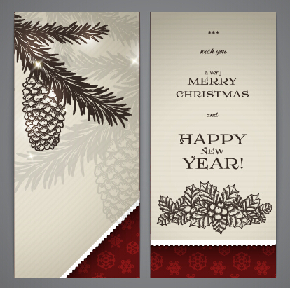 banner 2015 christmas with new year holiday vector 01