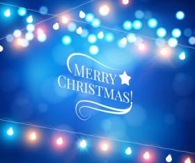 beautiful christmas light background vector 01