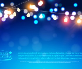 beautiful christmas light background vector 02