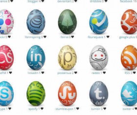Social Network Easter Eggs icons