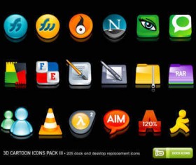 3D Cartoon icons Pack