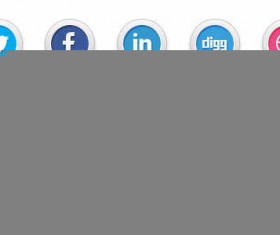 15 free social media icons PSD
