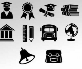 Education icons set