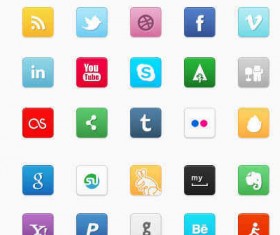 Mini Social icon material