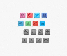 Social icons material
