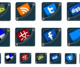 Jeans Pocket icons