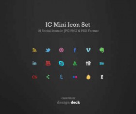 Mini Social icon material