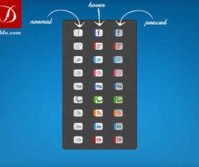 free psd social media icons