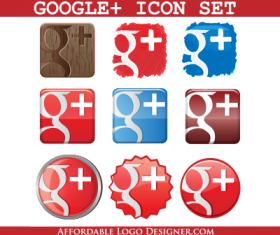 Creative Google Plus icon material