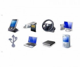 Hardware and Devices Icon Set