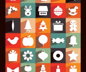 Long Shadow Christmas icons
