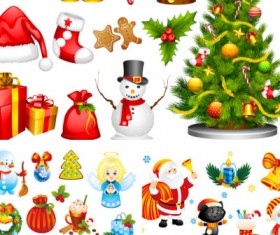 Cartoon Christmas illustrations vector