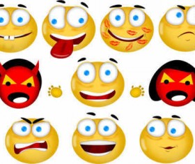 Smileys icons set
